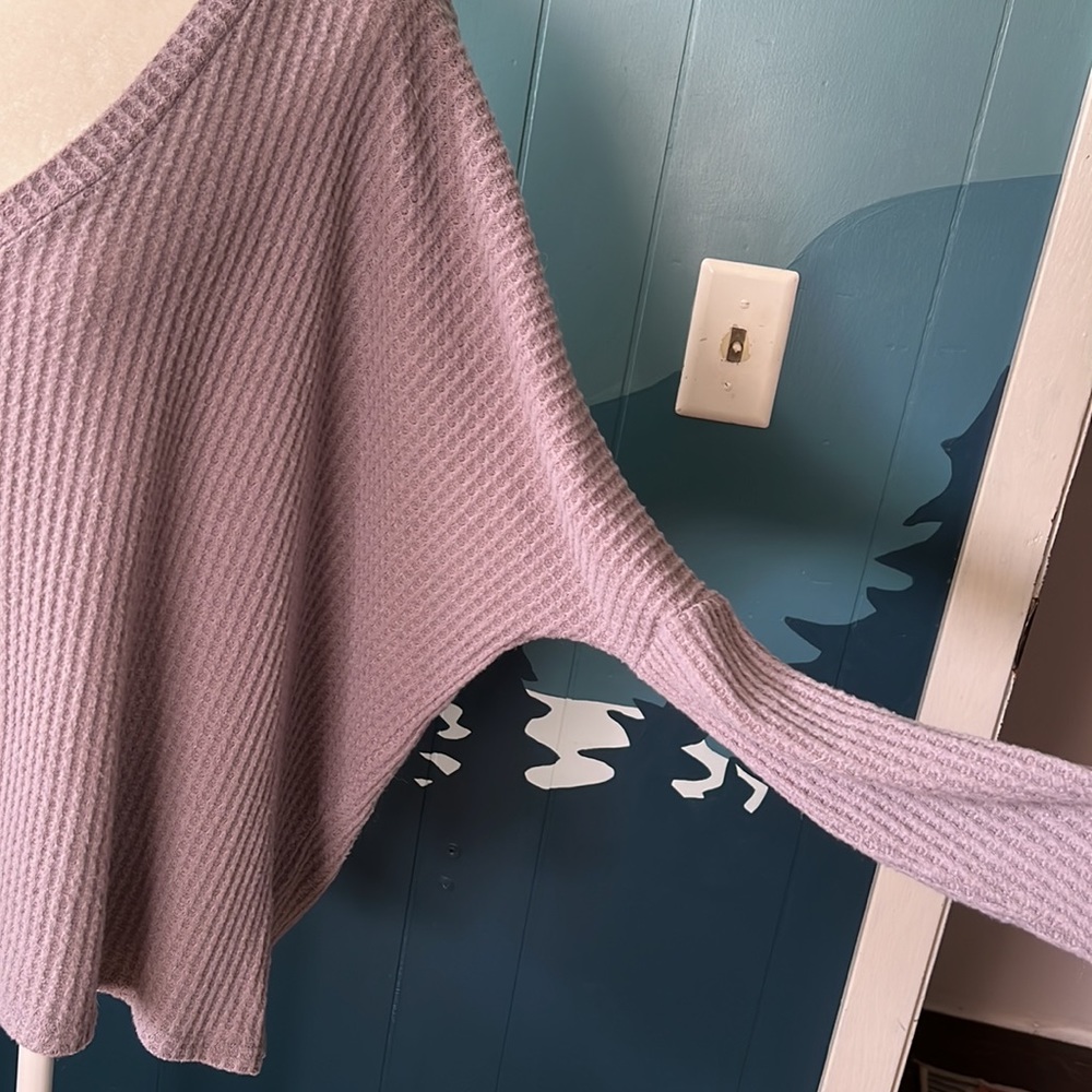 Slouchy V Neck Top - Picture 3 of 6